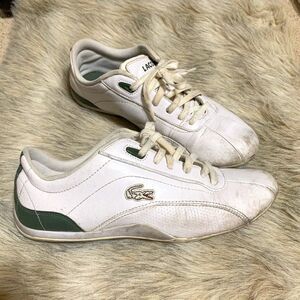 Mens sz 8 white lacoste shoes